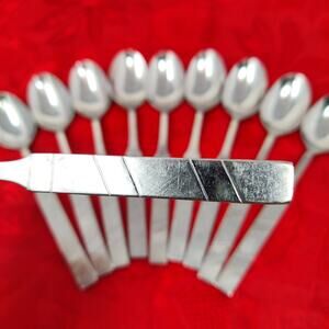 10X Tsp Reed & Barton Ahnda Teaspoons Relacraft Stainless Japan